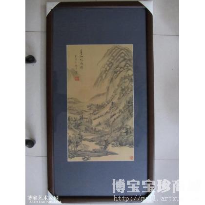 春山明丽图 山水画 李海彦作品 类别: 国画山水作品